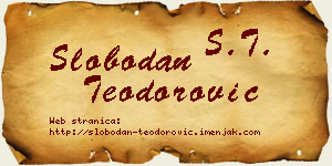 Slobodan Teodorović vizit kartica